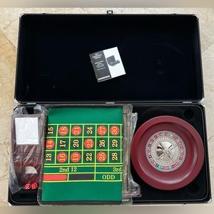 Sharper Image - “Vegas Casino Action” Poker Roulette, Texas Hold 'Em -BRAND NEW